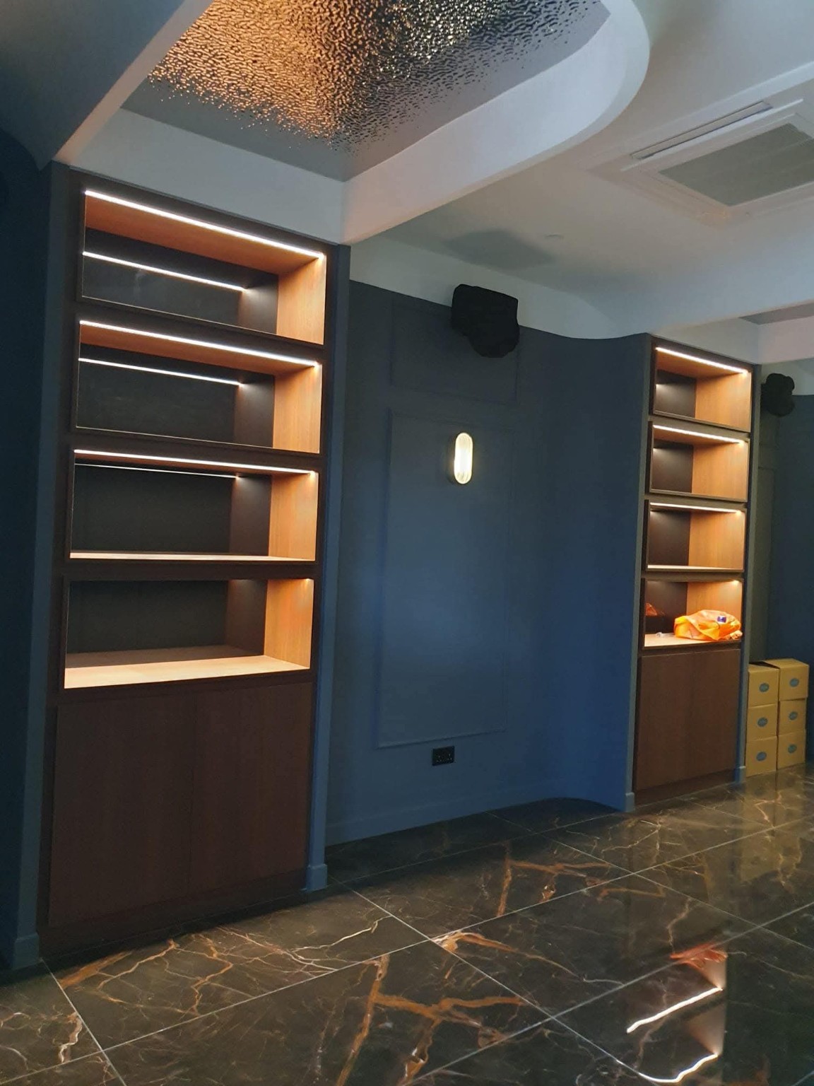 Commercial renovation and custom carpentry project